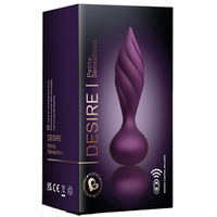 Petite Sensation Desire Butt Plug  w Remote Purple