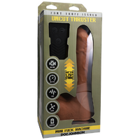 8.5" Uncut Thrusting Cock + Balls