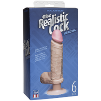 6" Realistic Vibrating Cock + Balls