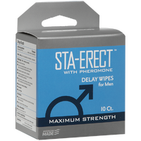 Sta-Erect Delay Wipes for Men - 10 Pack