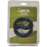 Yin Yang Silicone Cock & Balls Ring