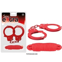Sex Extra Metal Cuffs & Love Rope