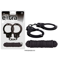 Sex Extra Metal Cuffs & Love Rope