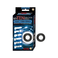 My Ten Erection Rings Tight Firm Rings Black
