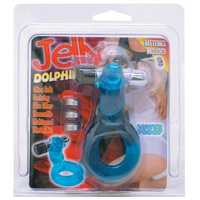 Jelly Dolphin Vibrating Cock Ring