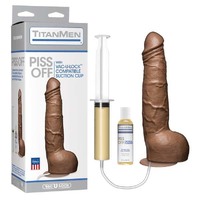 10"  TitanMen Piss Off Cock Brown