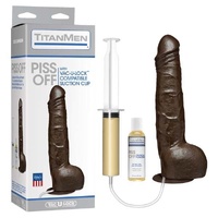 10" TitanMen Piss Off Cock Black