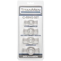 Titanmen Tools - Cock Ring Set - Clear