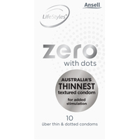 52Mm Lifestyles Zero Condoms X10