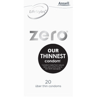 52Mm Lifestyles Zero Condoms X20