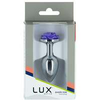 3" Rose Metal Butt Plug