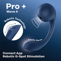 Satisfyer Pro+ Wave 4  Usb Rechargeable Vibrator With Air Pulse Stimulation And App Control