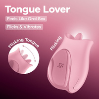 Satisfyer Tongue Lover Pink USB Rechargeable Flicking Stimulator