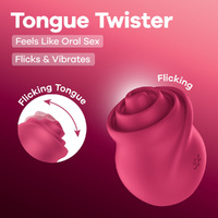 Satisfyer Tongue Twister Pink USB Rechargeable Stimulator