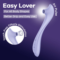 Satisfyer Easy Lover Purple USB-C Rechargeable Air Pulse Clitoral Stimulator