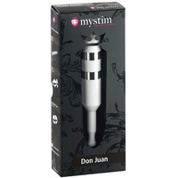 Don Juan White Anal/Vaginal Probe with E-Stim