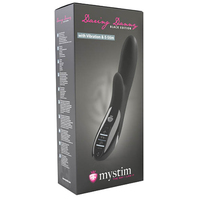 Daring Danny All Black 27 cm USB Rechargeable E-Stim Vibrator