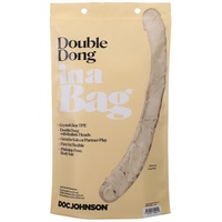 Double Dong In A Bag 13 inch Clear
