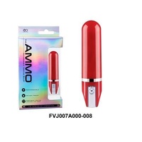 The Ammo 3.5" Glossy Rechargeable 10 Rhythms Vibrator
