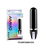 The Ammo 3.5" Glossy Rechargeable Vibrator 10 Rhythms