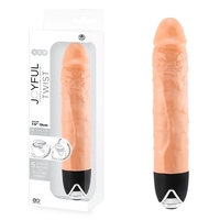 Joyful Twist 7' Silicone Vibrator Flesh