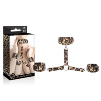 Leopard Frenzy Collar With Hand Cuffs