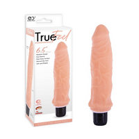 True Feel 6.5 Realistic Vibrator Flesh