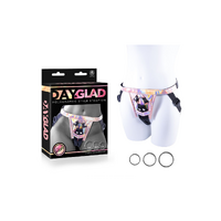 DAY-GLAD PU HARNESS WITH 3 DIFFERENT SIZE METAL RING