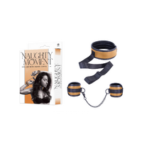 NAUGHTY MOMENT COLLAR WITH HAND CUFFS YELLOW