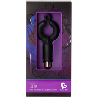 4Us Cock Ring 7 Speed Black