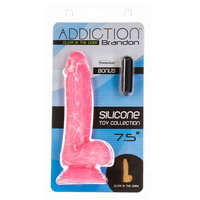 7.5" Brandon Glowing Cock + Balls