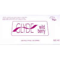 Glyde Condom - Wildberry/Purple 53mm Bulk 100's