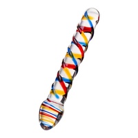 7.5" Tropicana Glass Dildo