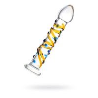 7" Sunflower Glass Dildo