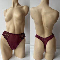 Burgundy Lace G-String 20pc Bag M