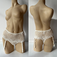 White Lace Underwear Garter Belt  20pc Pack S
