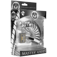 Asylum 6 Ring Chastity Cage