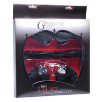 Sirs Sub Set 3 Piece Bondage Kit