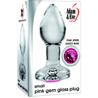 2" Small Glass Gem Butt Plug