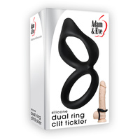 Dual Clit Tickler Cock & Ball Rings