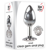 2" Small Clear Gem Butt Plug