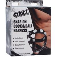 Snap On Cock & Balls Ring