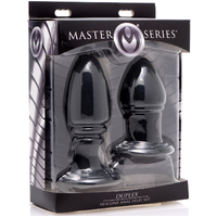 Duplex Double Butt Plug Set