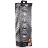 Drops Ribbed Glass Anal Dildo