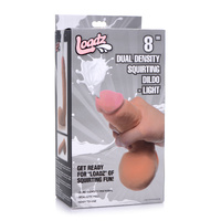 8" Dual Density Squirting Cock