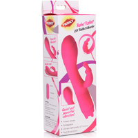 Rebel Pink 7" Rabbit Vibrator