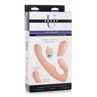 Strap U 15X U Pulse Pulse & Vibe Strapless Strap On W/ Remote Blush