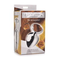 Gemstones Tiger's Eye Heart Large Anal Plug