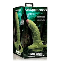 Creature Cock Swamp Monster  Scaly Silicone Dildo
