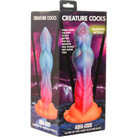 Aqua Cock Glow In Dark Multi Coloured 19.3cm Fantasy Dildo